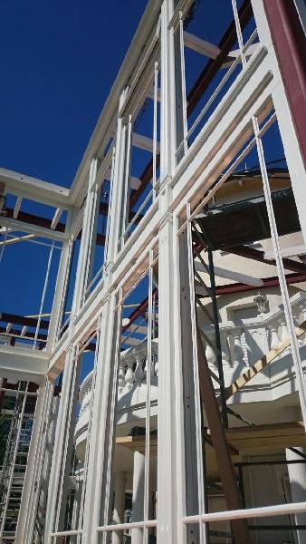 Doppelstckiger englischer Wintergarten Detail