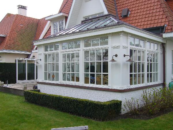 Orangerie an der belgischen Nordseeküste im Profil Orangerie an der belgischen Nordseeküste im Profil