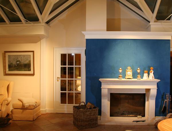 Wintergarten im Rheinland Kaminsims Wintergarten im Rheinland Kaminsims