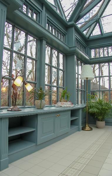 englischer Wintergarten in Magdeburg Detailansicht Innenausbau