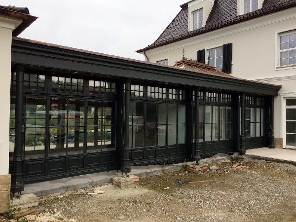 Gerumiger englischer Wintergarten am Bodensee weitere Auenansicht